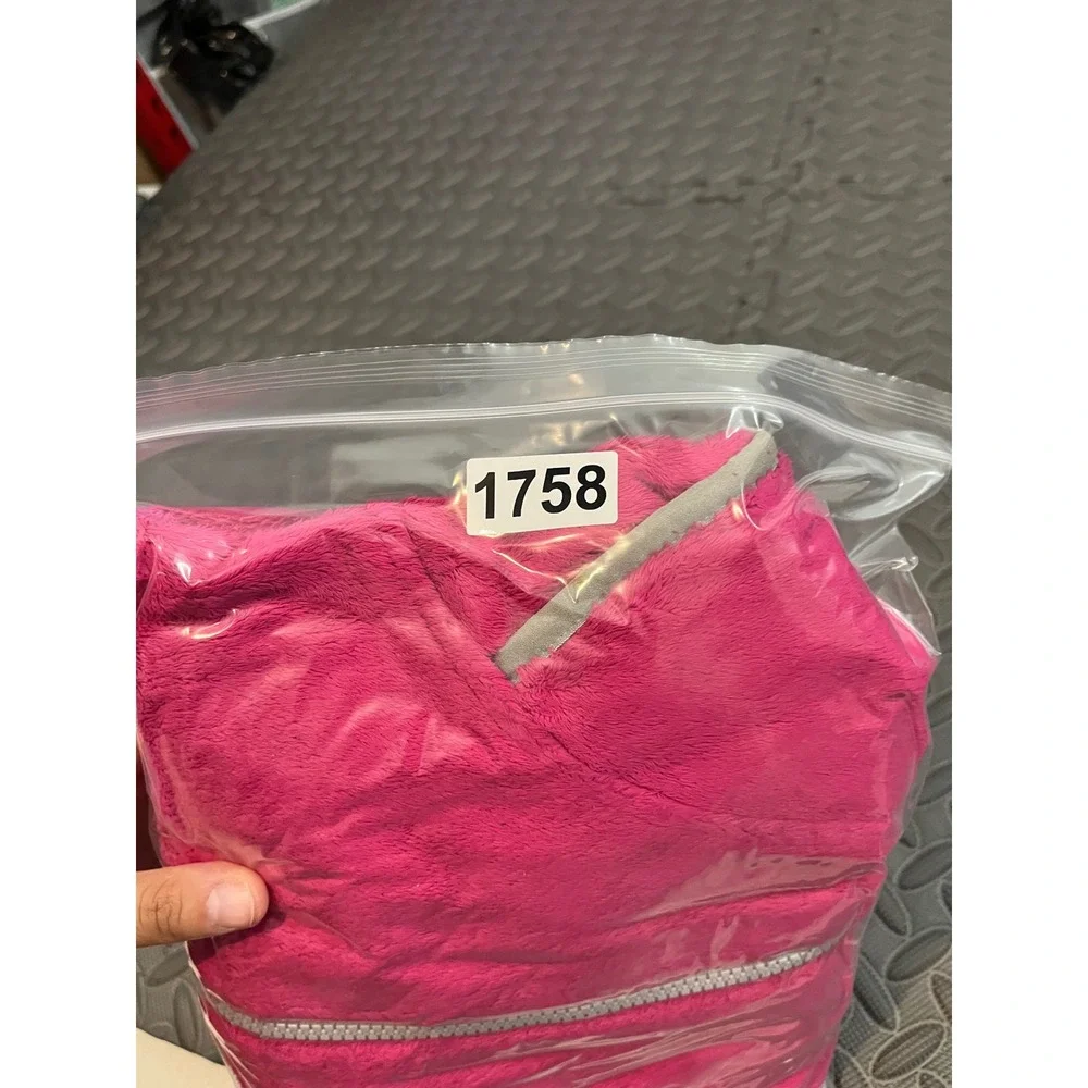 The North Face Fleece Hoodie Girls S 7/8 Pink Full Zip Hooded Jacket